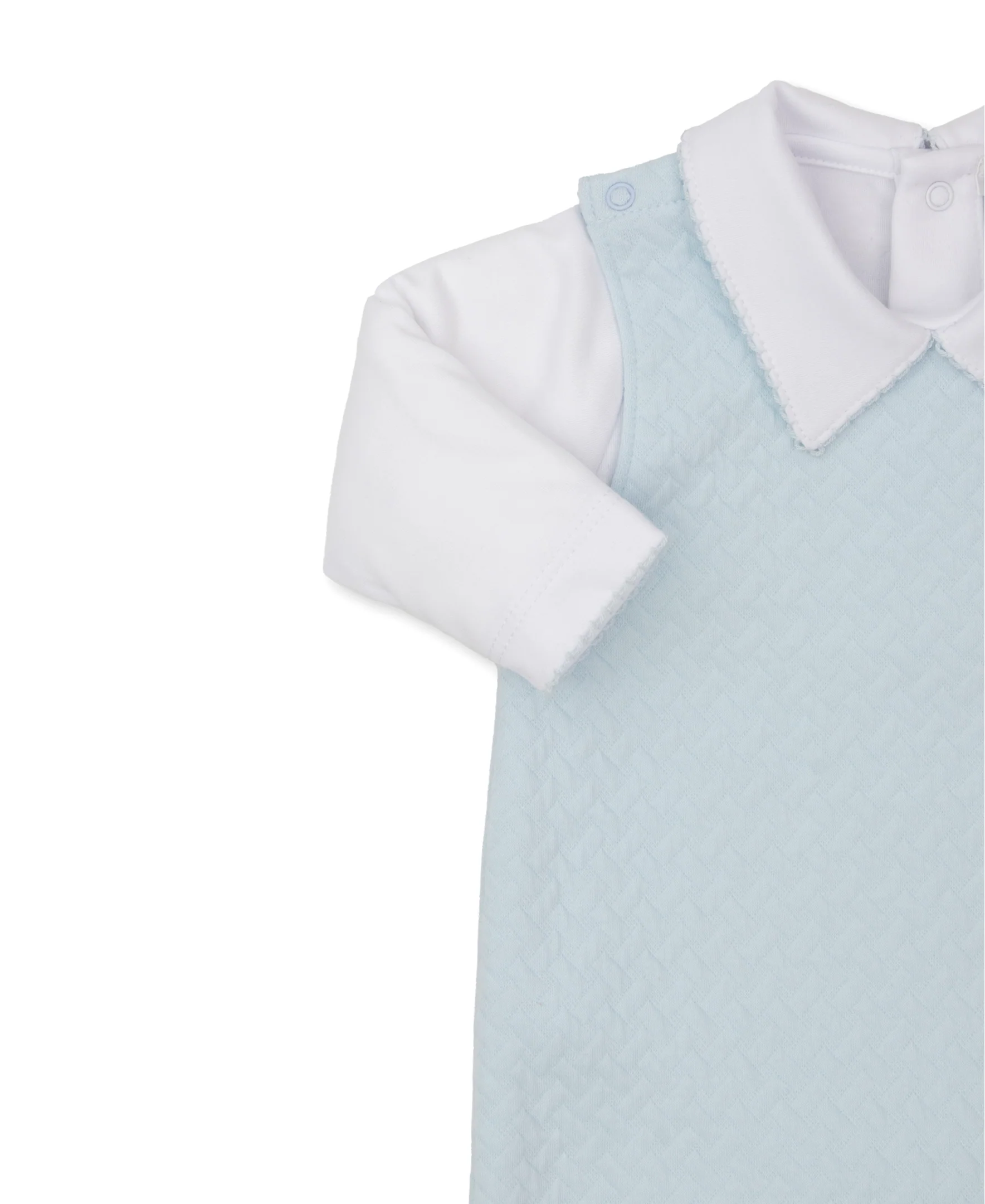 Classic Jacquards Blue Overall Set - Image 3